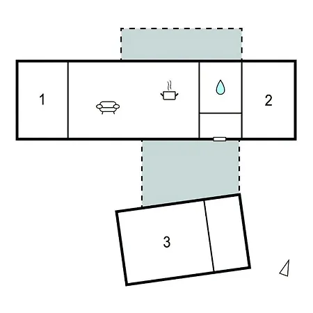 2 Bedroom Cozy In Feriehus *